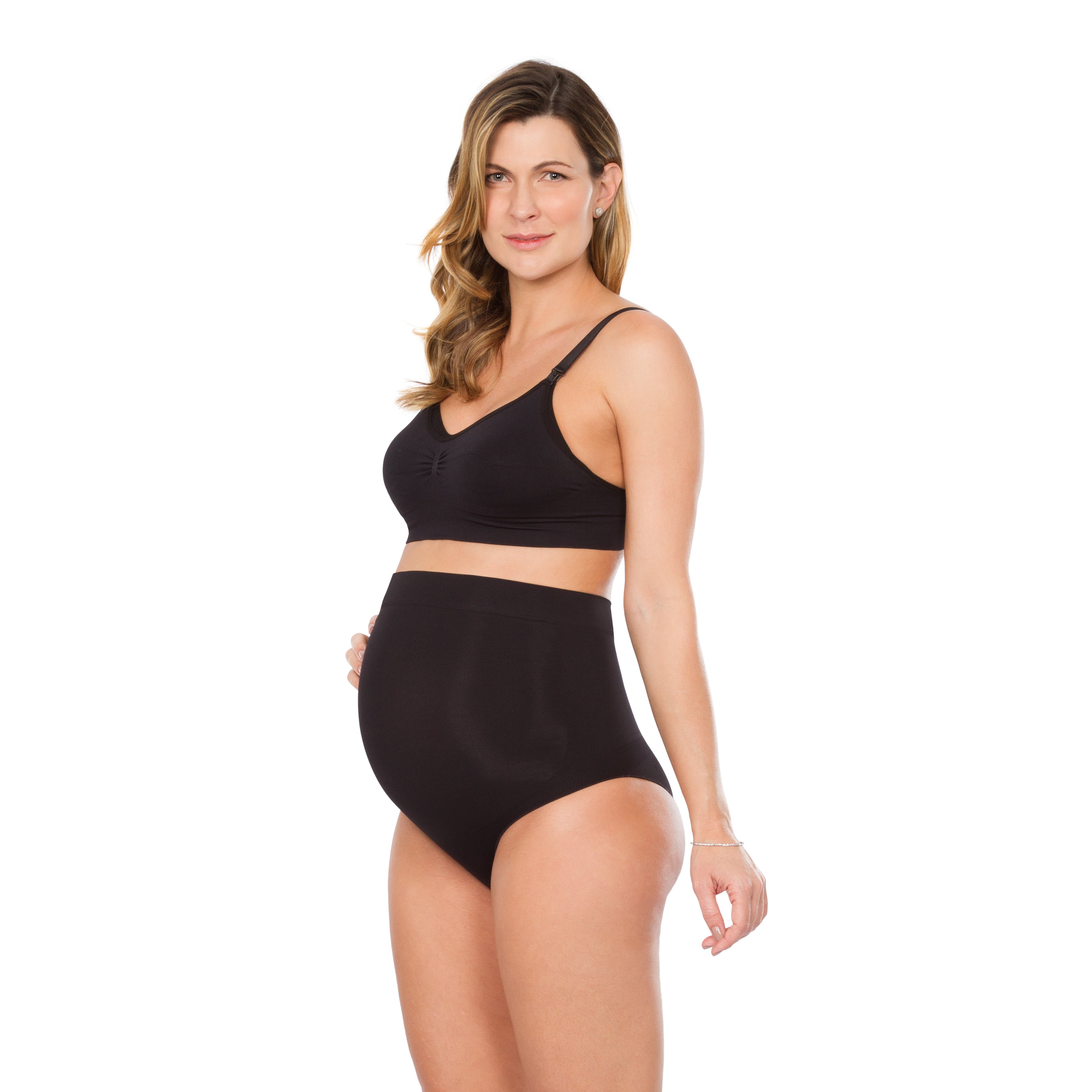 Plie Pregnancy High-Waist Panty Black