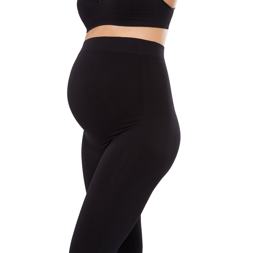 Plie High Waist Pregnancy Leggings Black